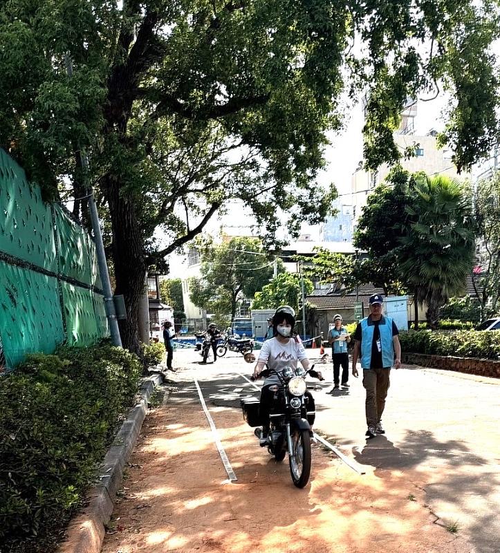 森林護管員甄試第一階段術科測驗-實地騎乘循環檔機車