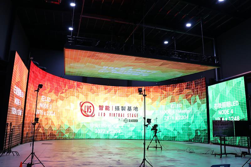 世新大學LVS智能攝製基地是鑽研智能世代電影技術的寶庫。(世新大學提供)