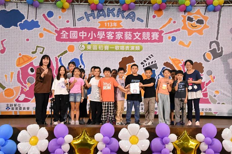 「113年全國中小學客家藝文競賽」東區初賽 臺東學子表現優 4隊榮獲特優晉級全國總決賽