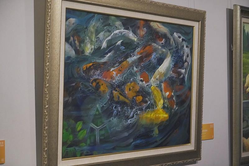 王念芬老師作品「鯉魚耀雲林」