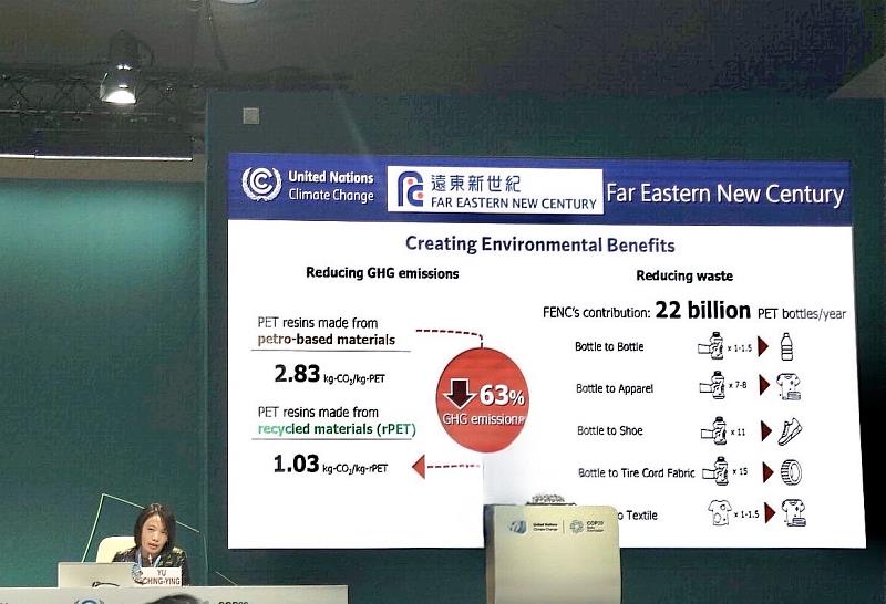 元智大學尤淨纓出席聯合國COP 29峰會，推廣遠東集團與元智大學永續發展創新貢獻