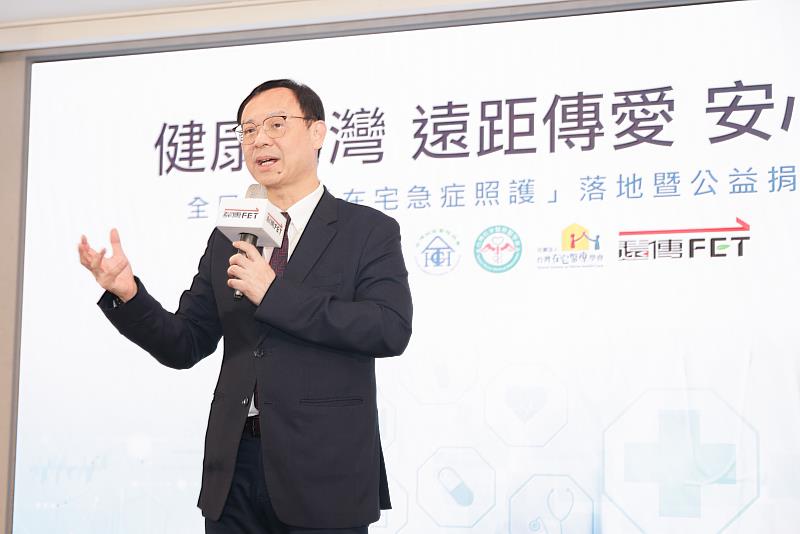 中央健保署攜手醫療學協會推廣「在宅急症照護」,號召企業響應 (圖為中央健保署 石崇良署長)