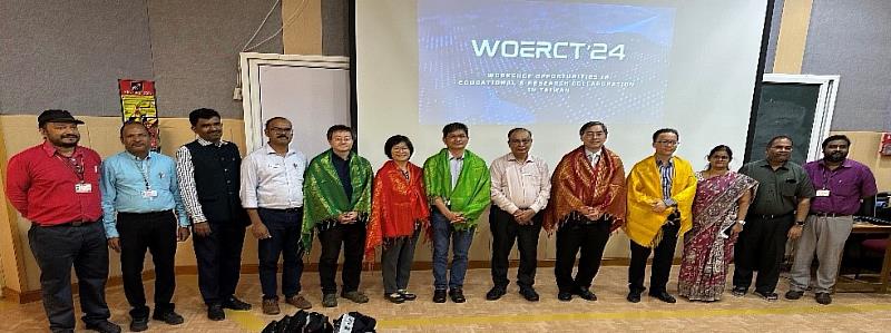 為期兩天的Workshop on Opportunities in Educational & Research Collaborations in Taiwan 2024 (WOERCT’24)熱烈開場,與副校長及理工學院師長合影。