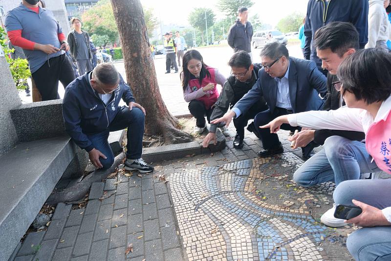 官網-縣議員關心樹根造成人行道地磚隆起