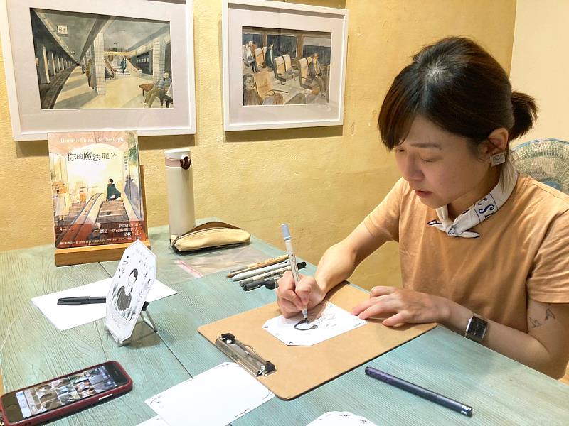 邀請繪本作家詹迪薾分享創作的心路歷程。圖片提供/瓦當人文書屋