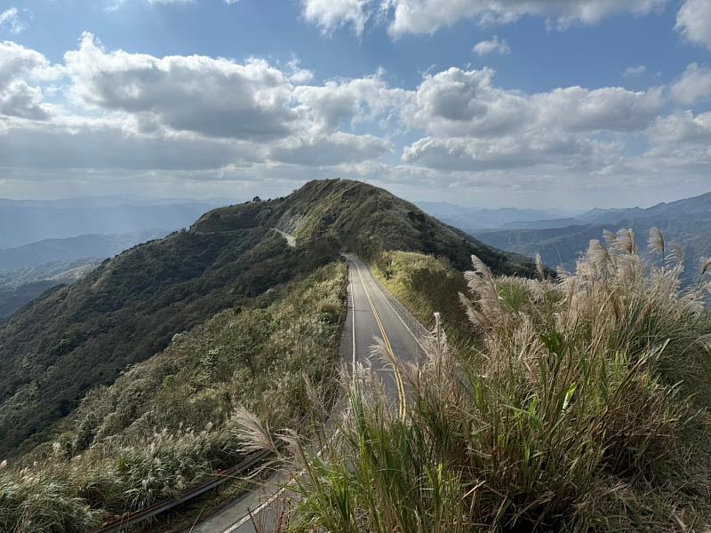 臺102線因平日人車不多而有「寂寞公路」之稱，這裡的芒花盛開於山坡隨風搖曳