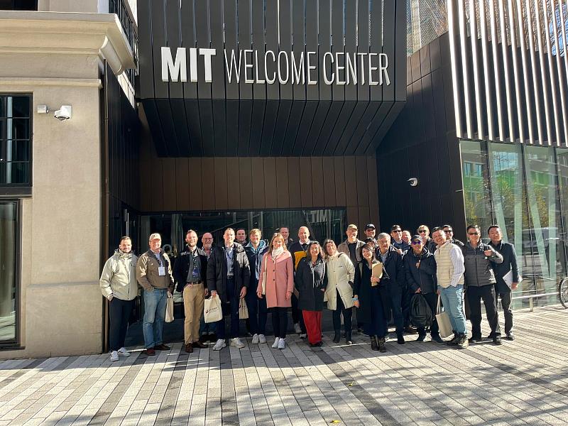 Group Photo in front of MIT Welcome Center