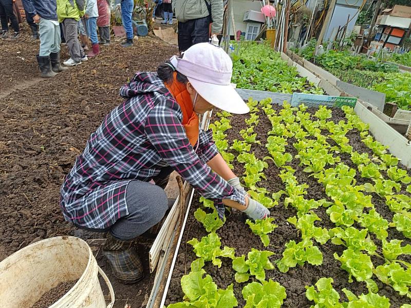 民眾在工作之餘可體會田園樂趣