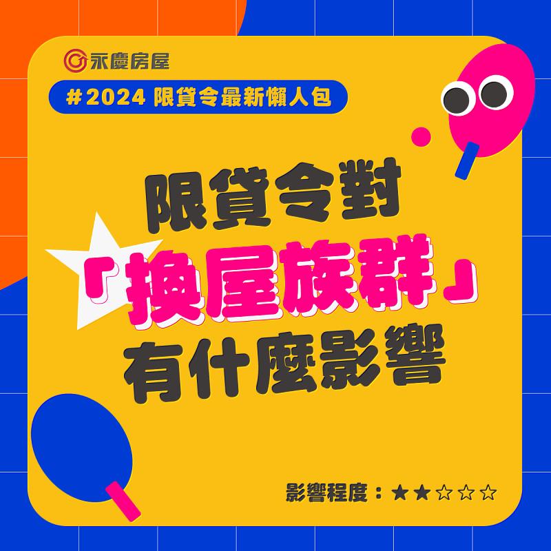 永慶房屋發布「限貸令對換屋族群影響懶人包」，未來也會持續在FB永慶房屋幸福生活、IG永慶房屋上更新最新資訊。圖/永慶房屋提供