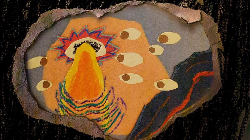 《展(出的內心剖白與數次重複閱)覽》動畫截圖。
