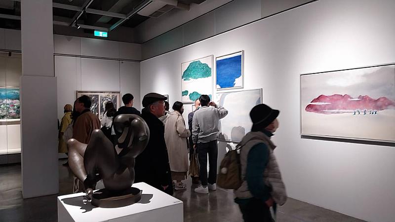 「繁星璀璨—跨．時空的宜美對話」展場一隅