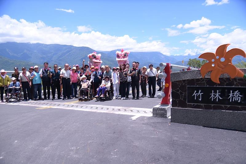 玉里鎮竹林橋復建工程於113年8月完工