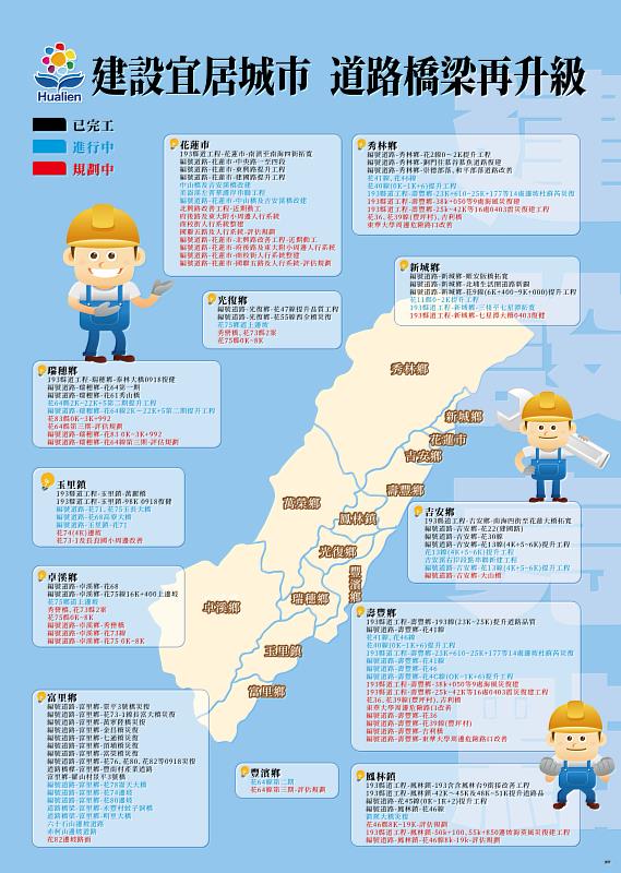 花蓮縣政府在徐縣長的領導下，將繼續優化基礎設施，通過道路與橋梁建設的全面升級，提升全縣交通安全性與便捷性。