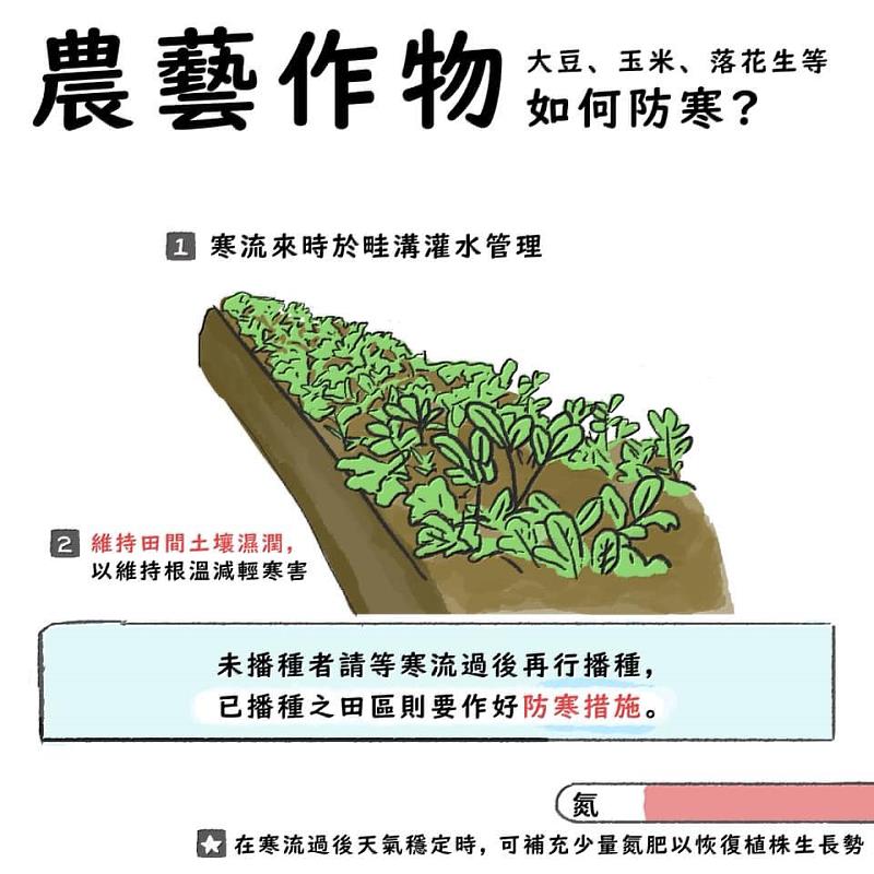 春節期間強冷空氣南下,請農漁業做好防寒措施