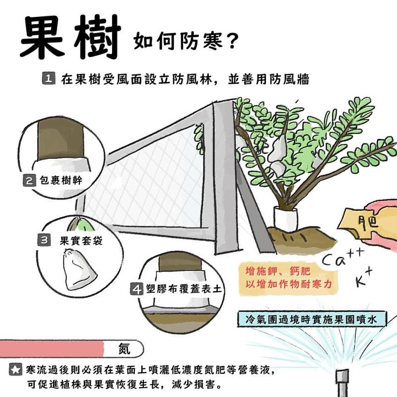 春節期間強冷空氣南下,請農漁業做好防寒措施