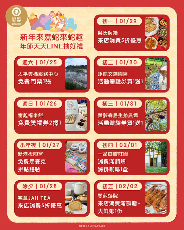 來「嘉」玩最划算！春節寵粉大放送，新年抽獎預告
