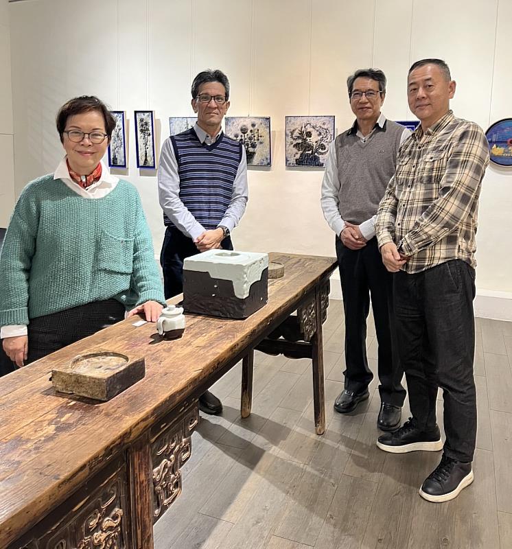 參展者(左起)：湯碧雲, 彭聖章, 葉啟忠, 過子儀