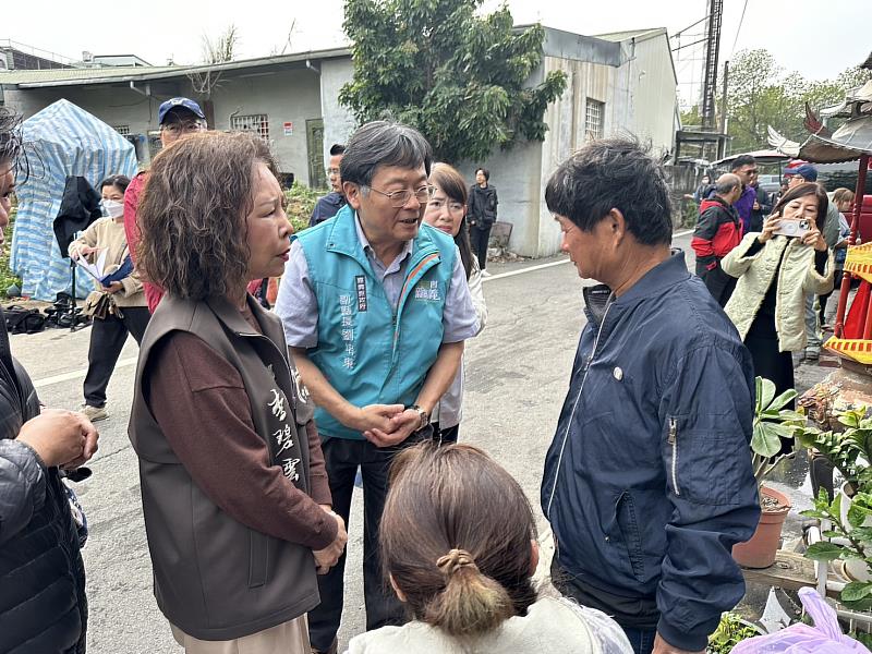 副縣長劉培東關懷中埔鄉火災受災戶