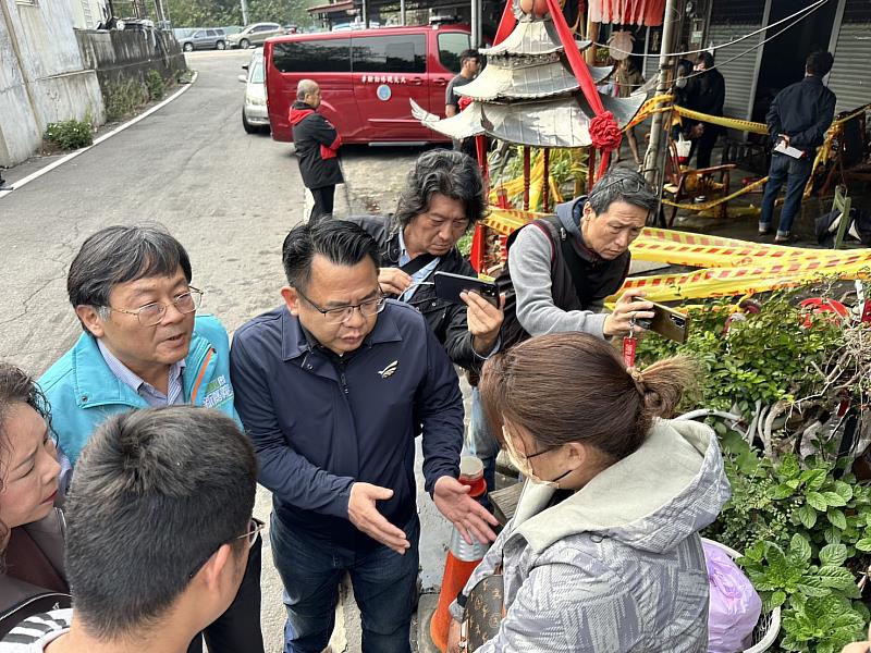 副縣長劉培東關懷中埔鄉火災受災戶