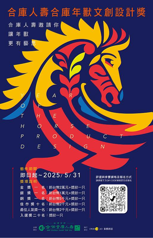 第三屆「合庫人壽，合庫年獸文創設計獎」陶瓷設計比賽開跑」開跑