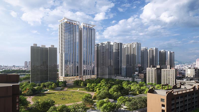 大陳更新單元1完工後建築示意圖,未來仍以實際設計為準。(新北住都中心提供)
