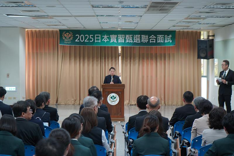 陳敦基校長致詞歡迎日本業者遠道而來