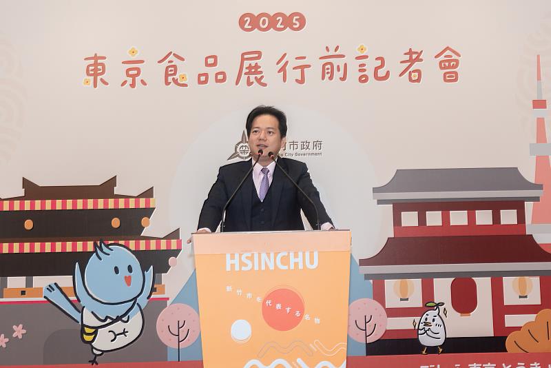 邱代理市長致詞，盼將風城美食推向國際