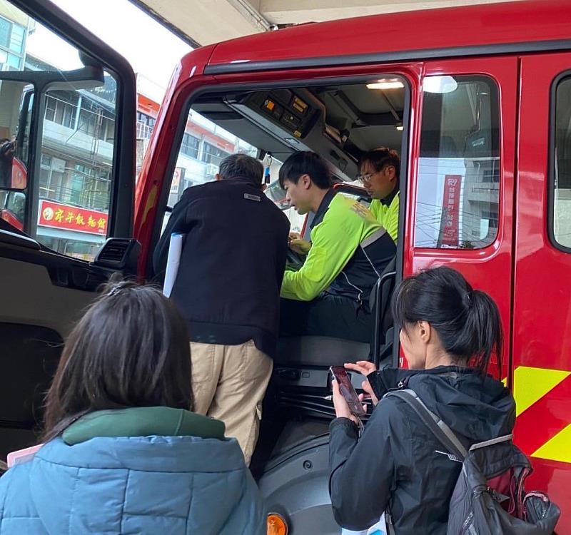 新竹市消防局今日辦理消防廳舍工作安全衛生現地訪視作業。