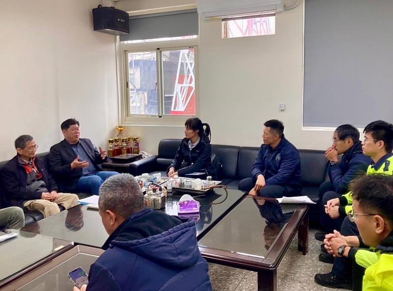 新竹市消防局今日辦理消防廳舍工作安全衛生現地訪視作業。