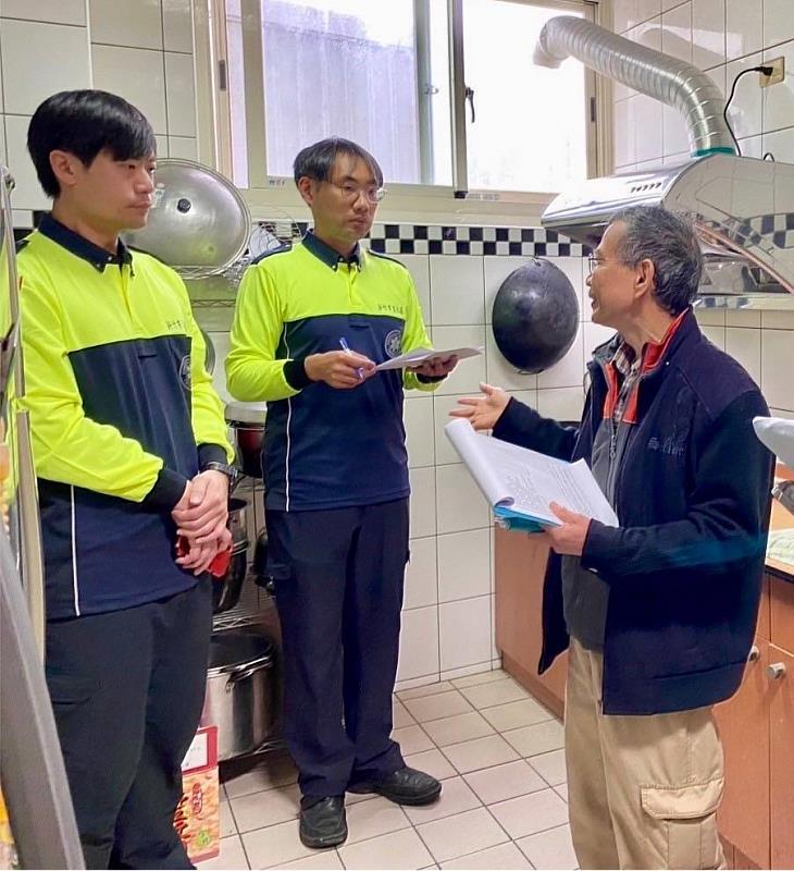 新竹市消防局今日辦理消防廳舍工作安全衛生現地訪視作業。