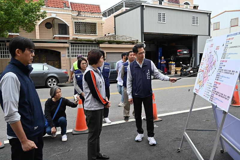 臺東市污水下水道建設加速推進 饒慶鈴今視察第二期工程進度 籲請民眾體諒配合