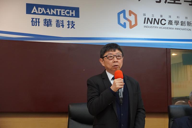 臺科大顏家鈺校長致詞。