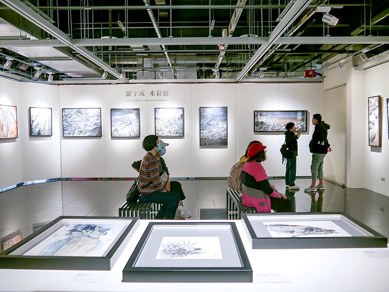 展場一隅|靜謐而詩意的展覽空間,細膩的水彩筆觸勾勒出自然與光影的對話,誠摯邀請您前來感受這場藝術饗宴。
