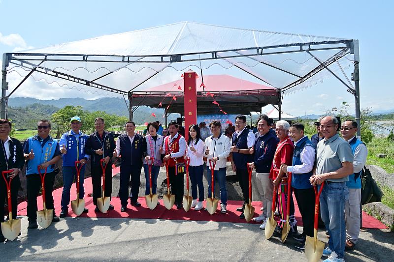 縣府積極爭取 臺東鹿野鄉寶華大橋改建工程今啟動 饒慶鈴:提升交通安全與防災韌性