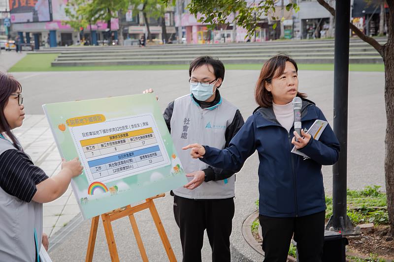 社會處副處長魏幸雯簡報說明