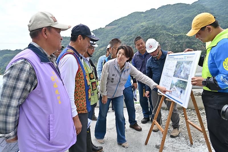 饒慶鈴視察南迴災後復建工程 把握汛期前黃金期 全力完成防洪整備 保障縣民安全