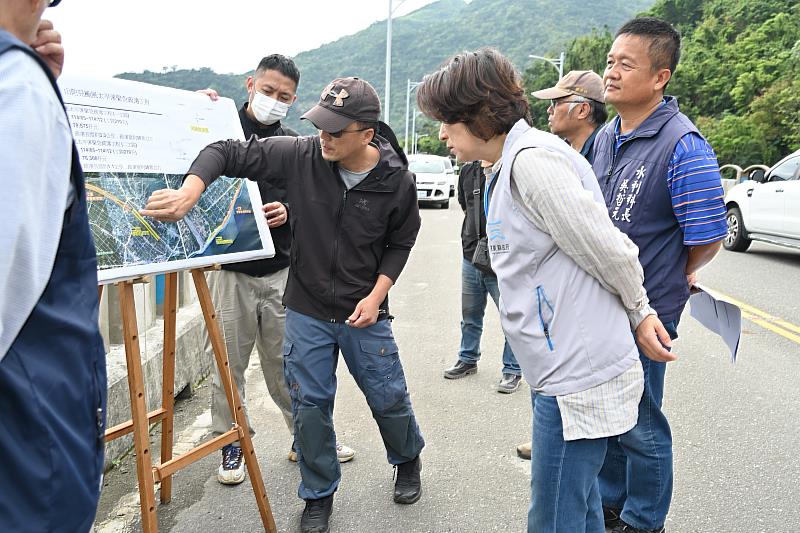饒慶鈴視察南迴災後復建工程 把握汛期前黃金期 全力完成防洪整備 保障縣民安全