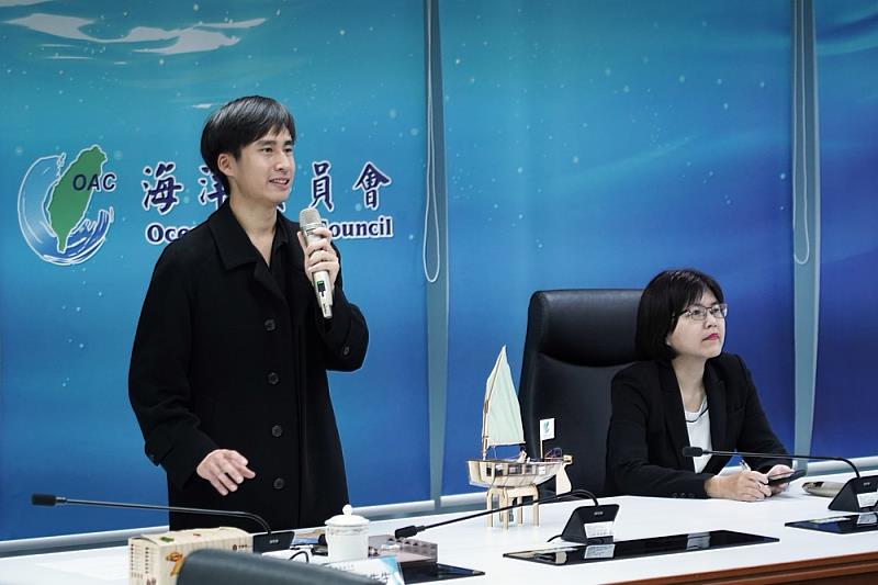 海洋委員會以「海洋探險與自我實踐」為題,邀請陳懷璞先生進行演講