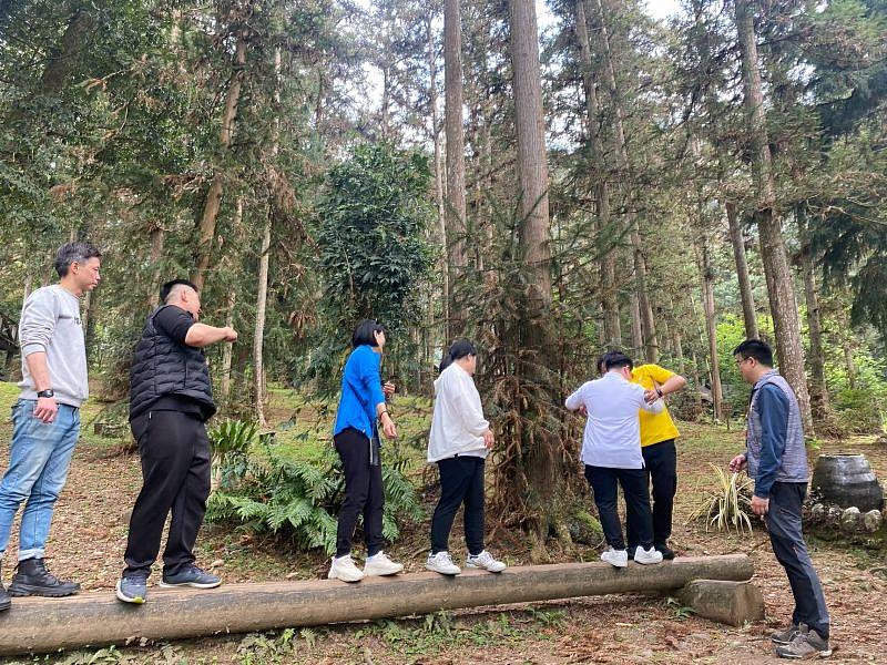 日月潭中心企業公開體驗-獨木橋