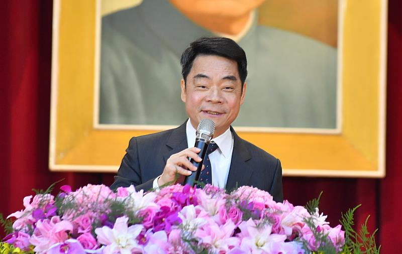 2.交通部政務次長伍勝園蒞臨致詞。
