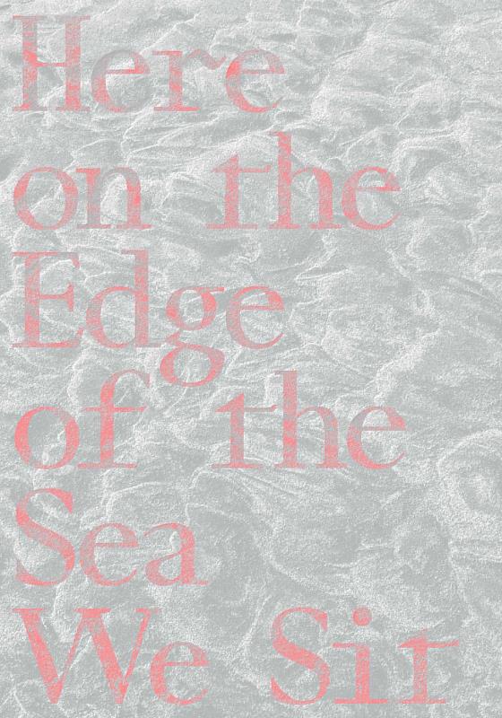 陳庭榕「我們坐在,這,海的邊緣」個展海報(駐德國代表處文化組提供)