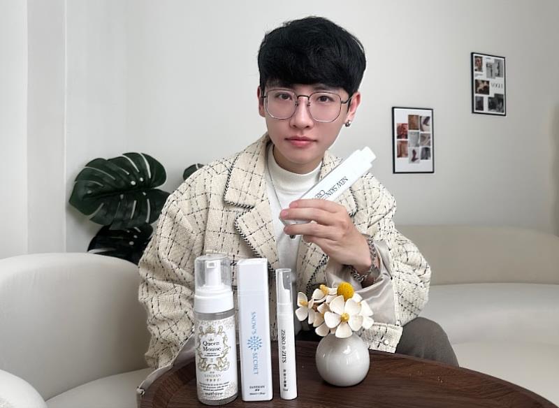 聖研創辦人林聖連,希望打造台灣自己的護膚品牌。
