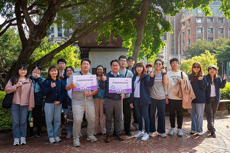 圖1.新竹市政府勞工及青年處副處長林柏志率青年委員及局處代表共同參與竹竹苗青諮交流活動。