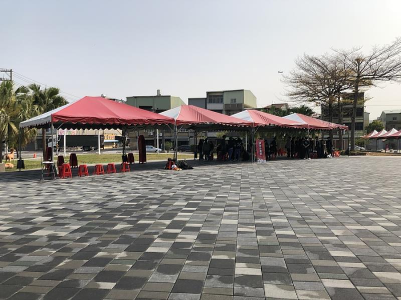 歸仁文化中心廣場鋪面更新,提供行人更安全友善的空間