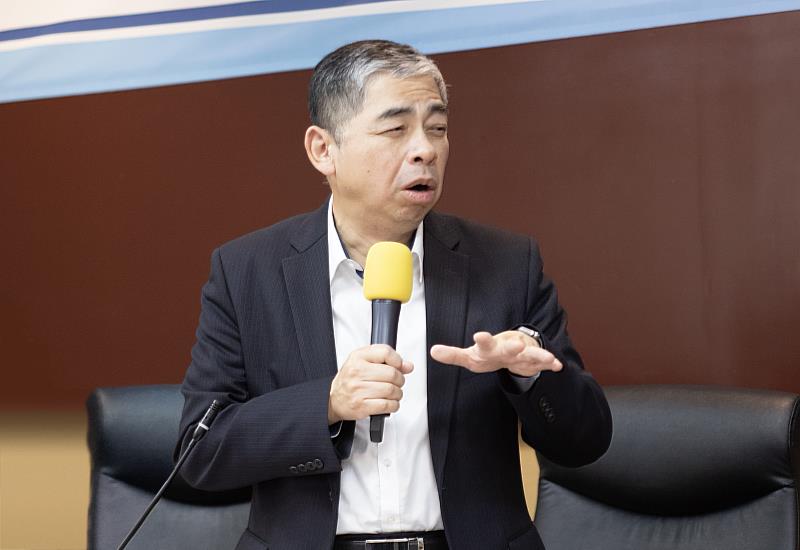 致茂電子整合系統事業部總經理曾一士致詞。
