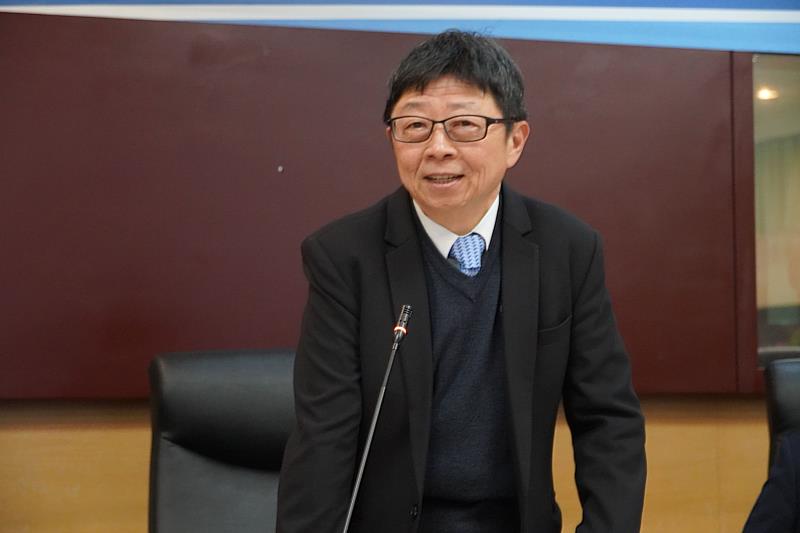 臺科大校長顏家鈺蒞臨致詞。