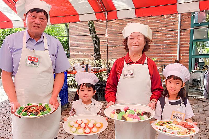 透過幼老共學延伸食農教育,祖孫辦桌樂開懷。