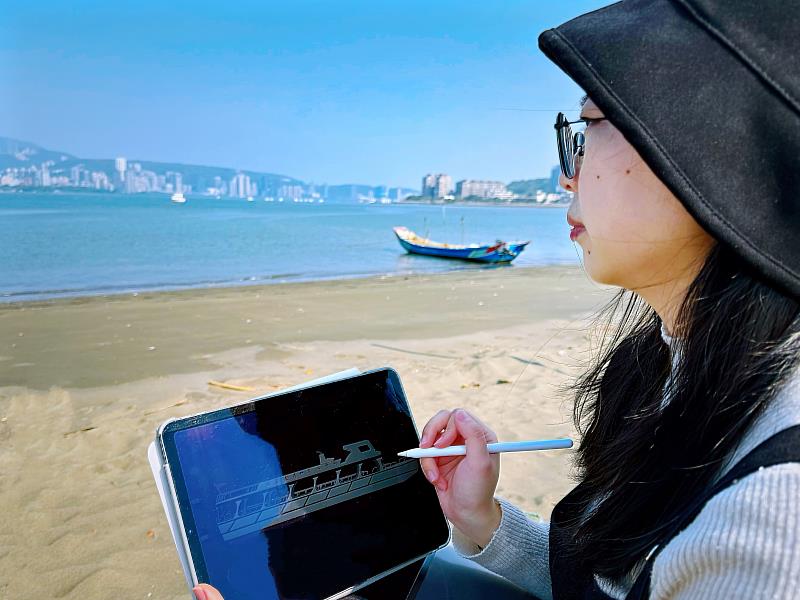攝影愛好者可在「舢舨路攝影行」路線捕捉船隻身影。