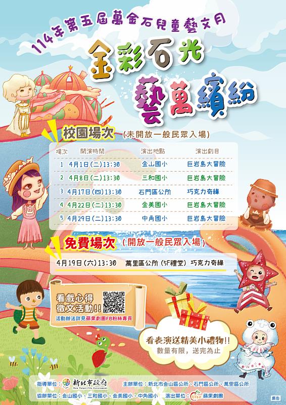 114年第五屆萬金石兒童藝文月