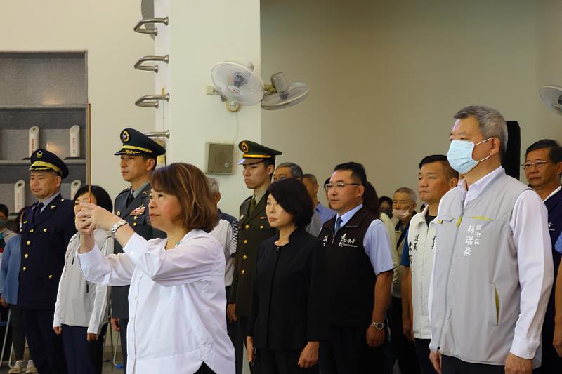 黃敏惠市長擔任主祭官 緬懷英烈貢獻